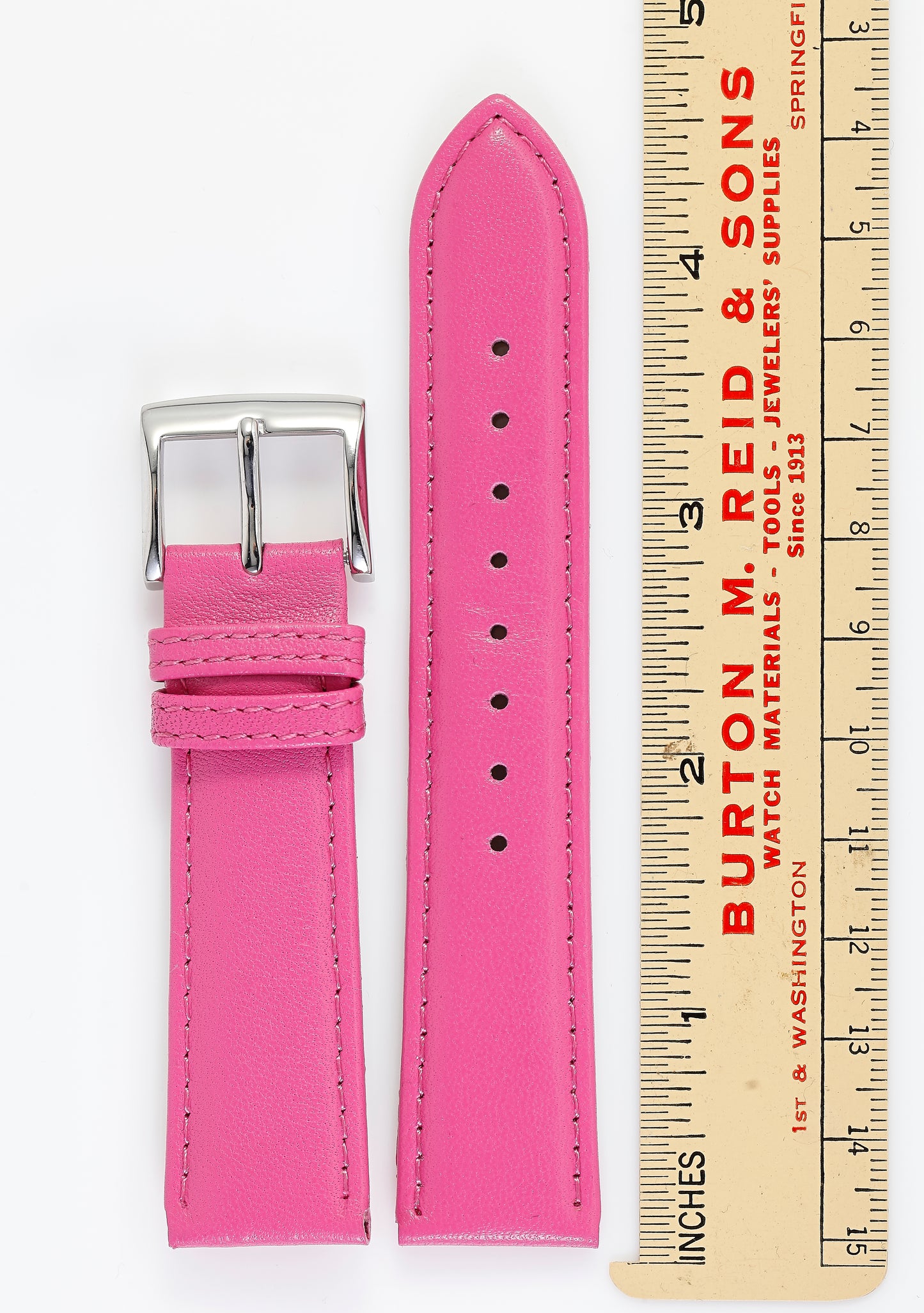 Ecclissi 20mm x 18mm Pink Leather Strap 23155
