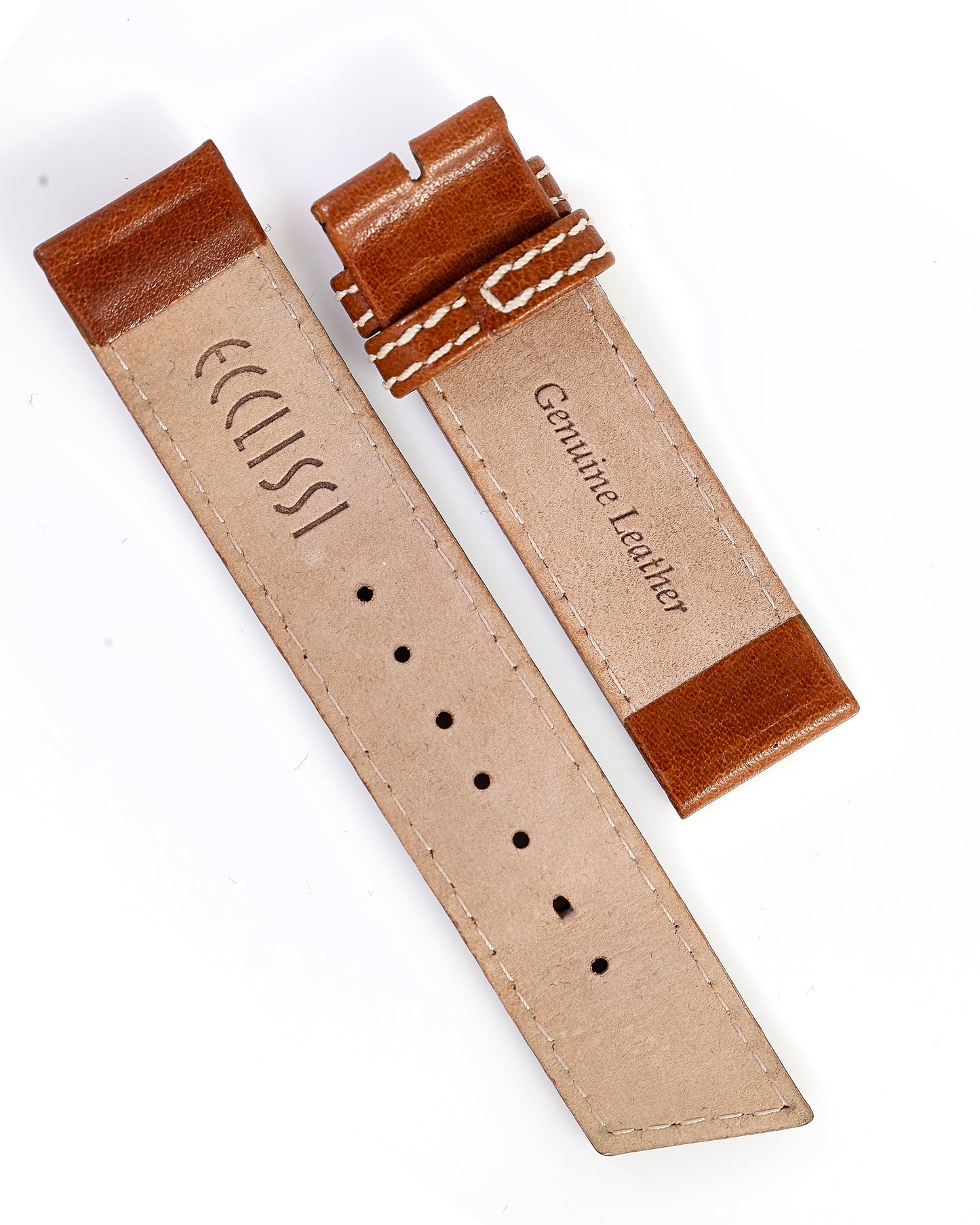 Ecclissi 20mm x 20mm Brown Leather Strap 21620