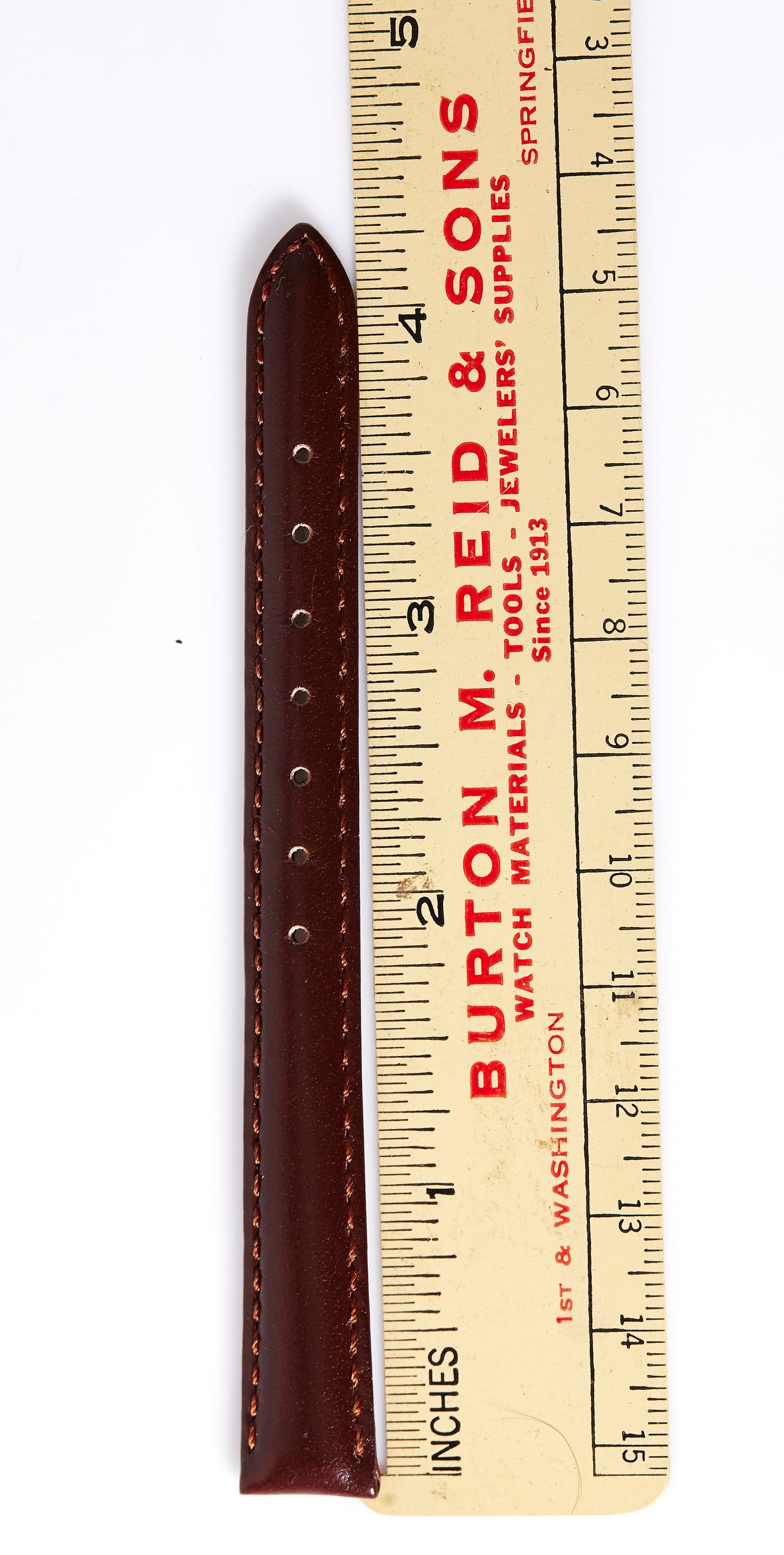 Ecclissi 12mm x 10mm Dark Brown Leather Ladies Strap 2070