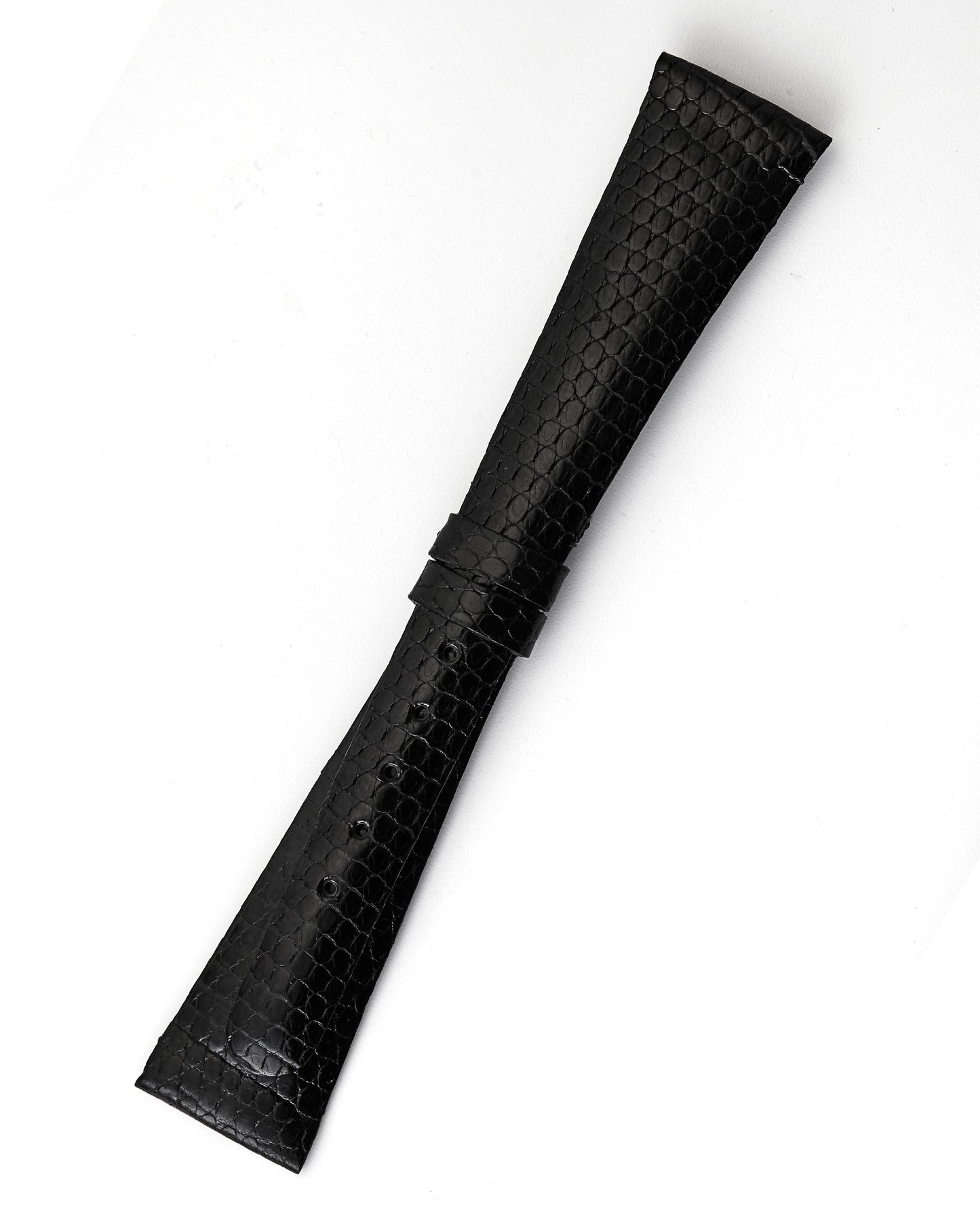 Universal Geneve 17mm x 10mm Vintage Black Lizard Strap