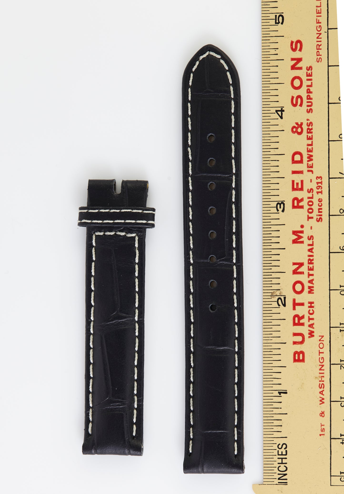 Ecclissi 16mm x 16mm Black Leather Strap 23580