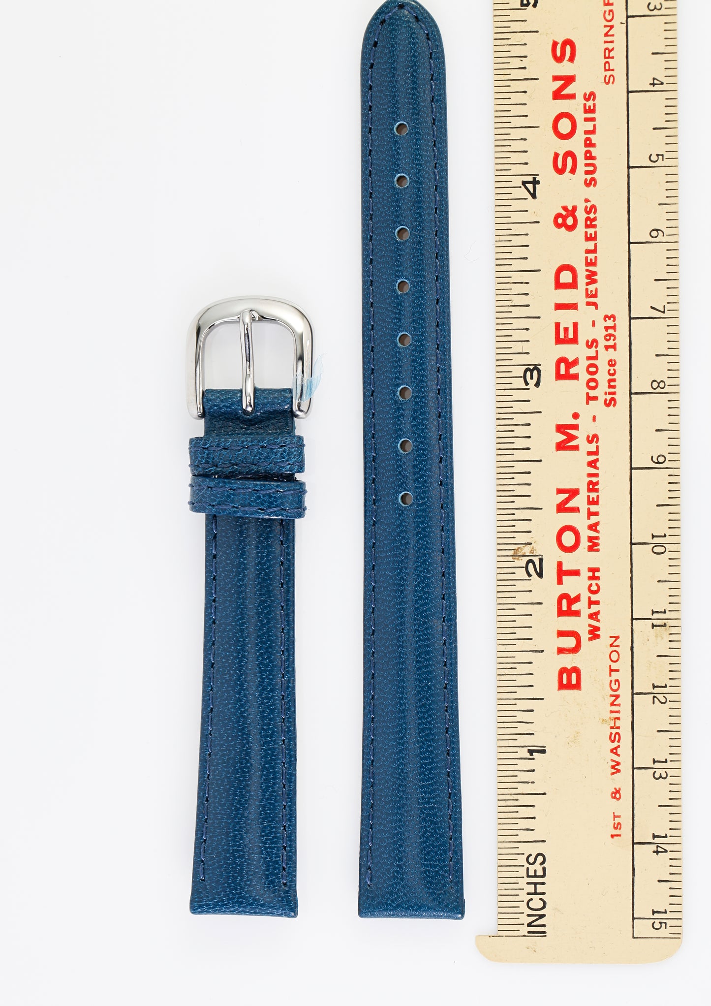 Ecclissi 14mm x 12mm Blue Leather Strap with original Buckle 23795