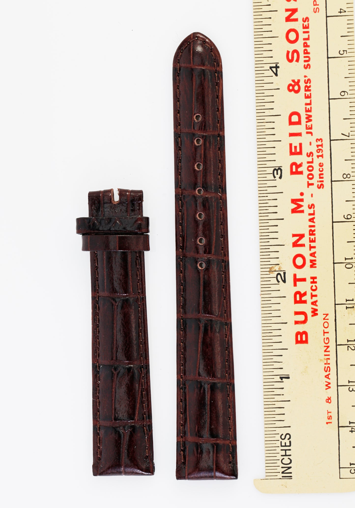 Ecclissi 15mm x 13mm Brown Leather Strap 80193 80195