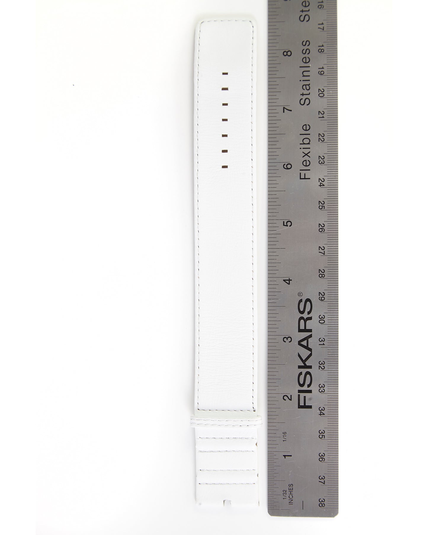 Ecclissi 28mm White Leather One-Piece Strap 22595