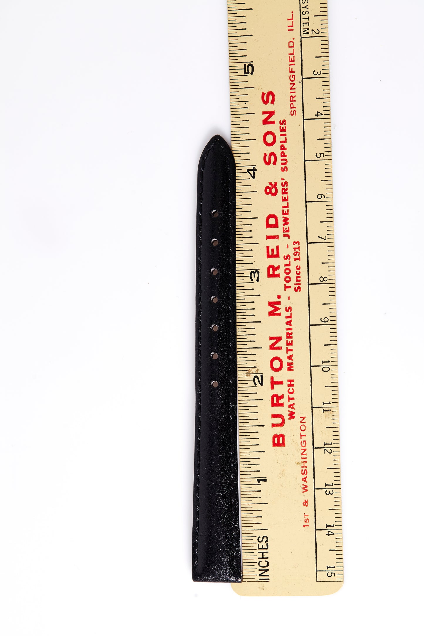 Ecclissi 12mm x 10mm Black Leather Ladies Strap 2070