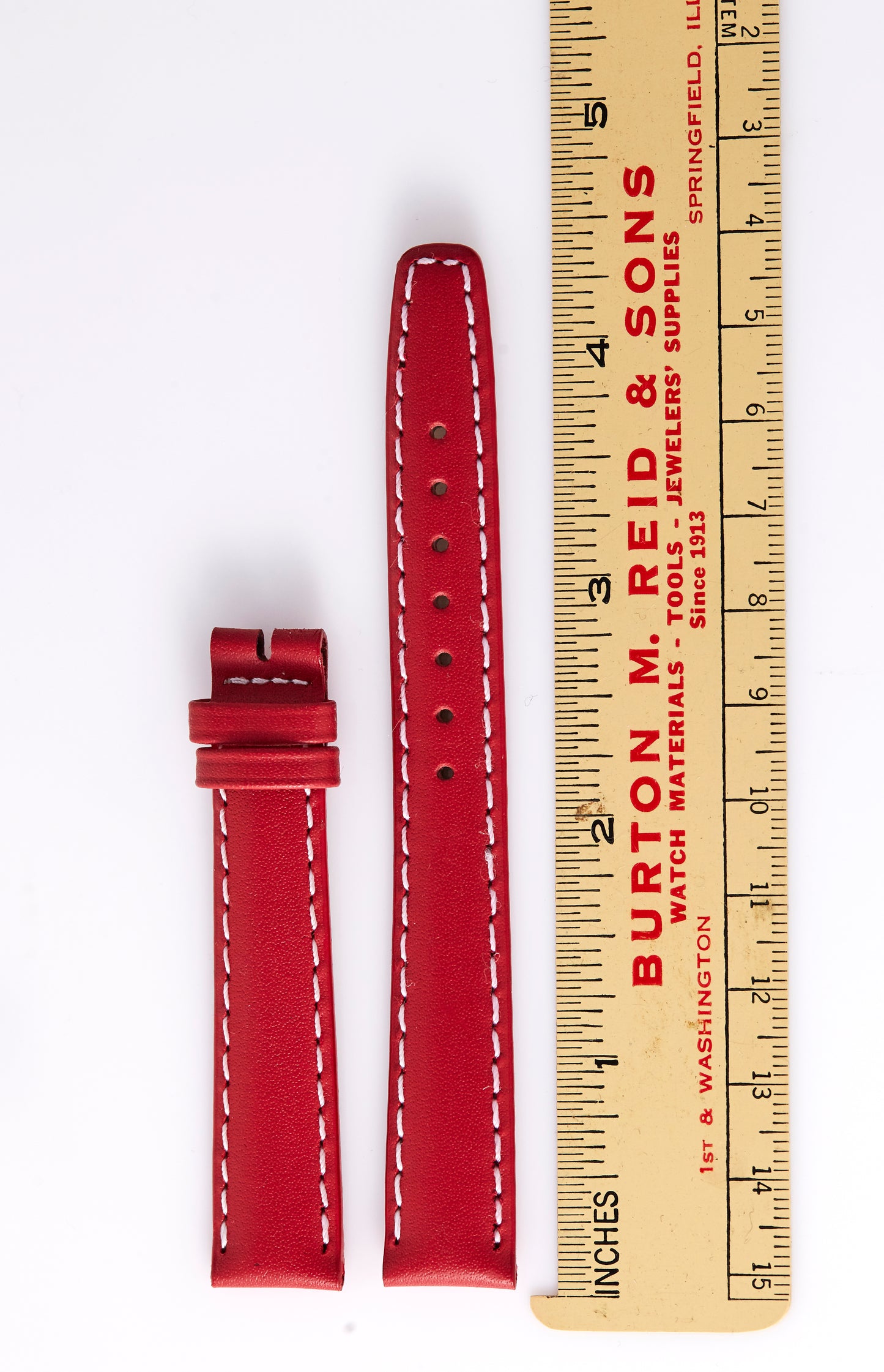 Ecclissi 14mm x 12mm Red Leather Strap 21770