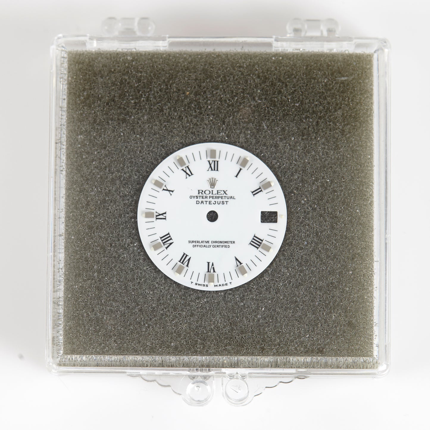 Rolex Dial Midsize Datejust White Roman w/ Steel Markers 2035 2135 6800 68000