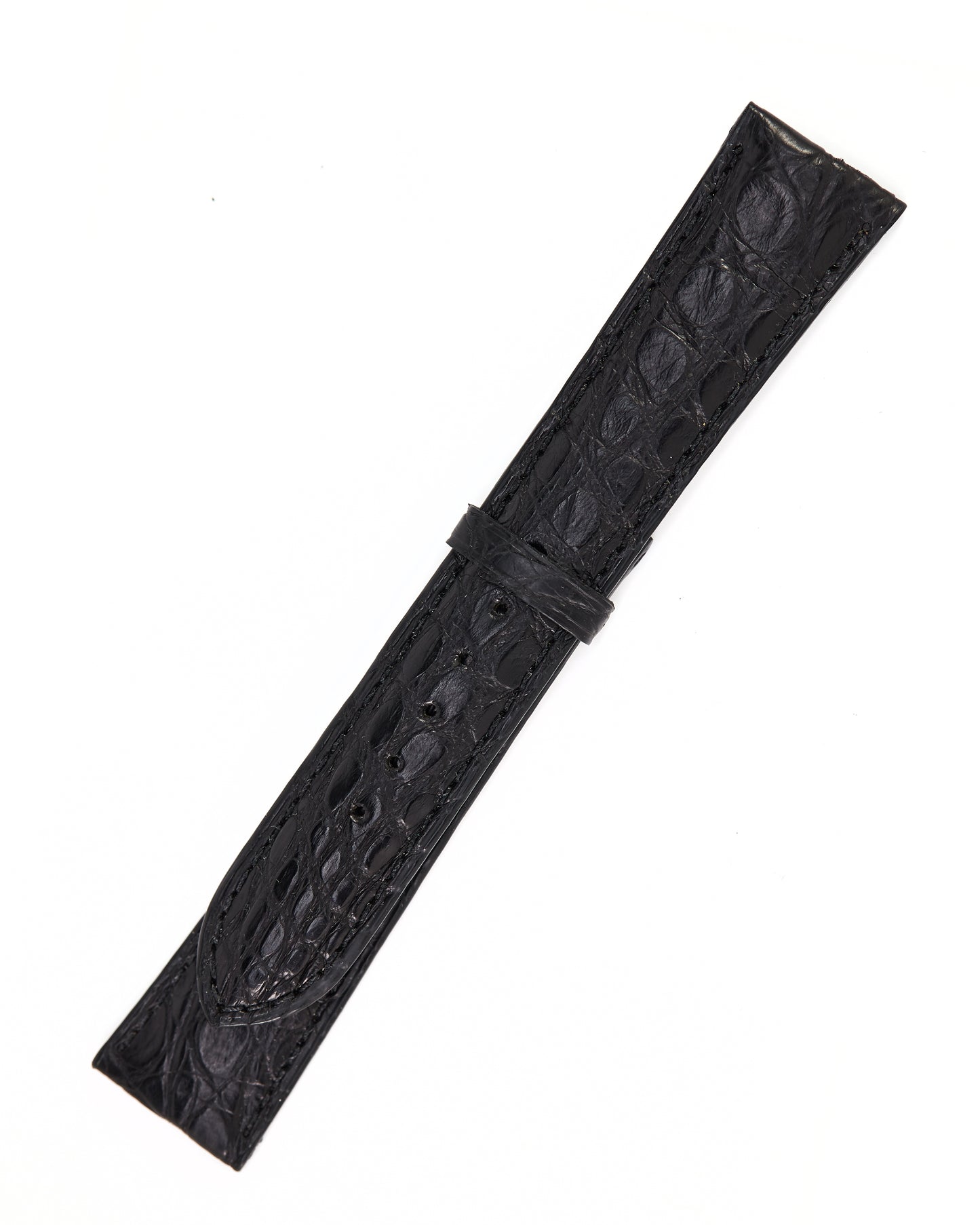 Universal Geneve 19mm x 16mm NOS Black Crocodile Strap