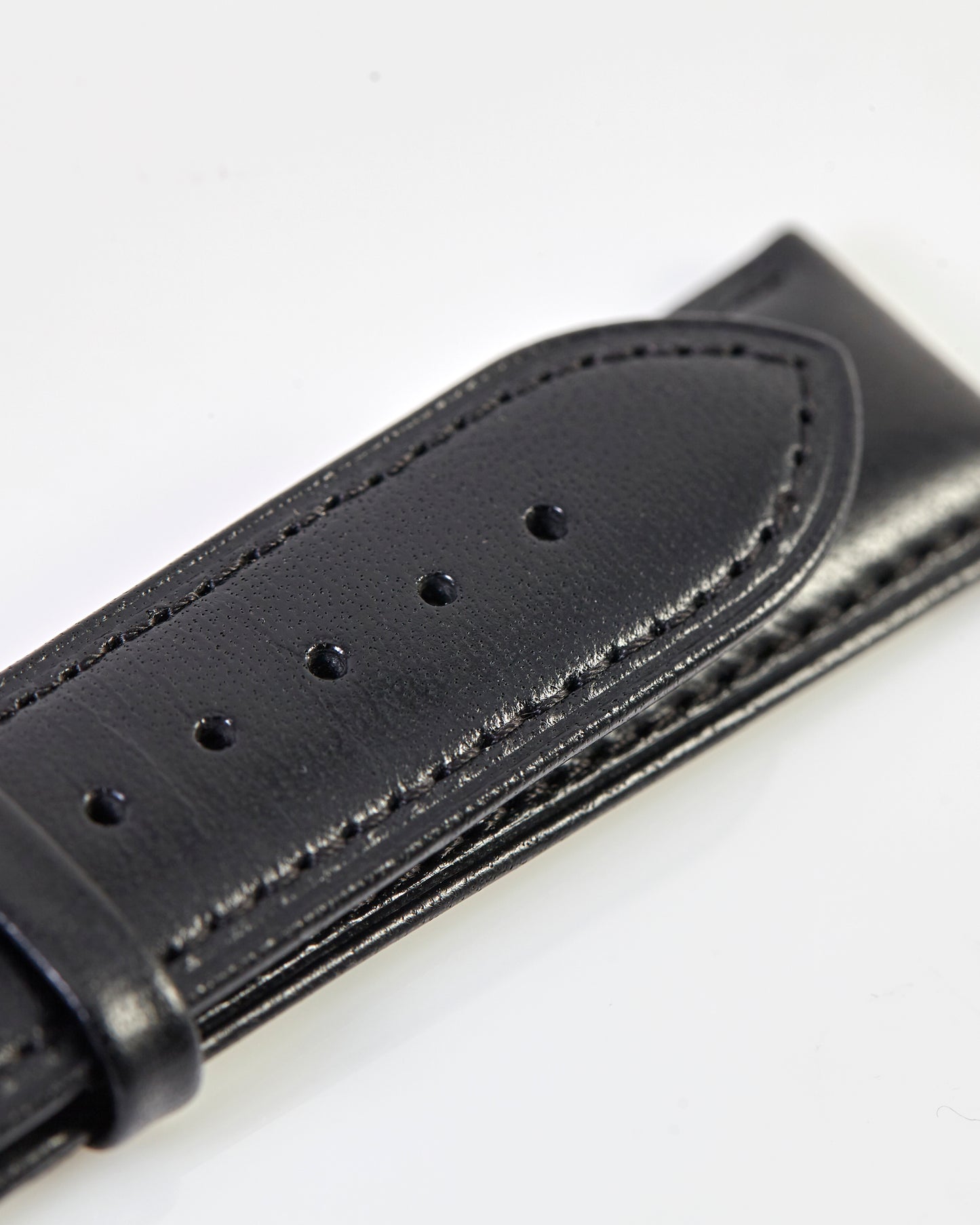 Ernst Benz 20mm x 18mm Black Mens Leather Band for Deployment Buckle