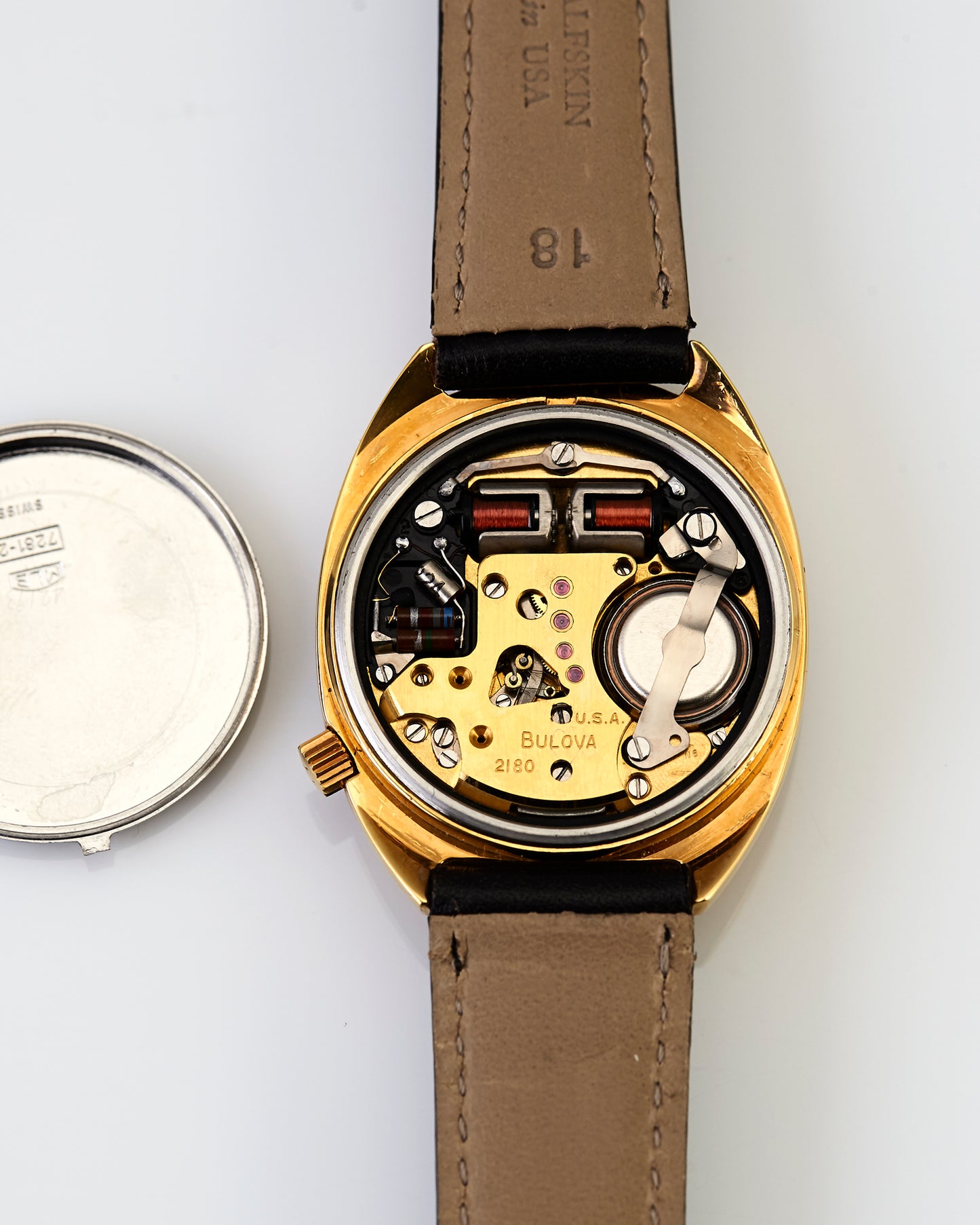 Bulova Accutron Vintage Chocolate Gradated Dial Vintage Tuning Fork Wristwatch