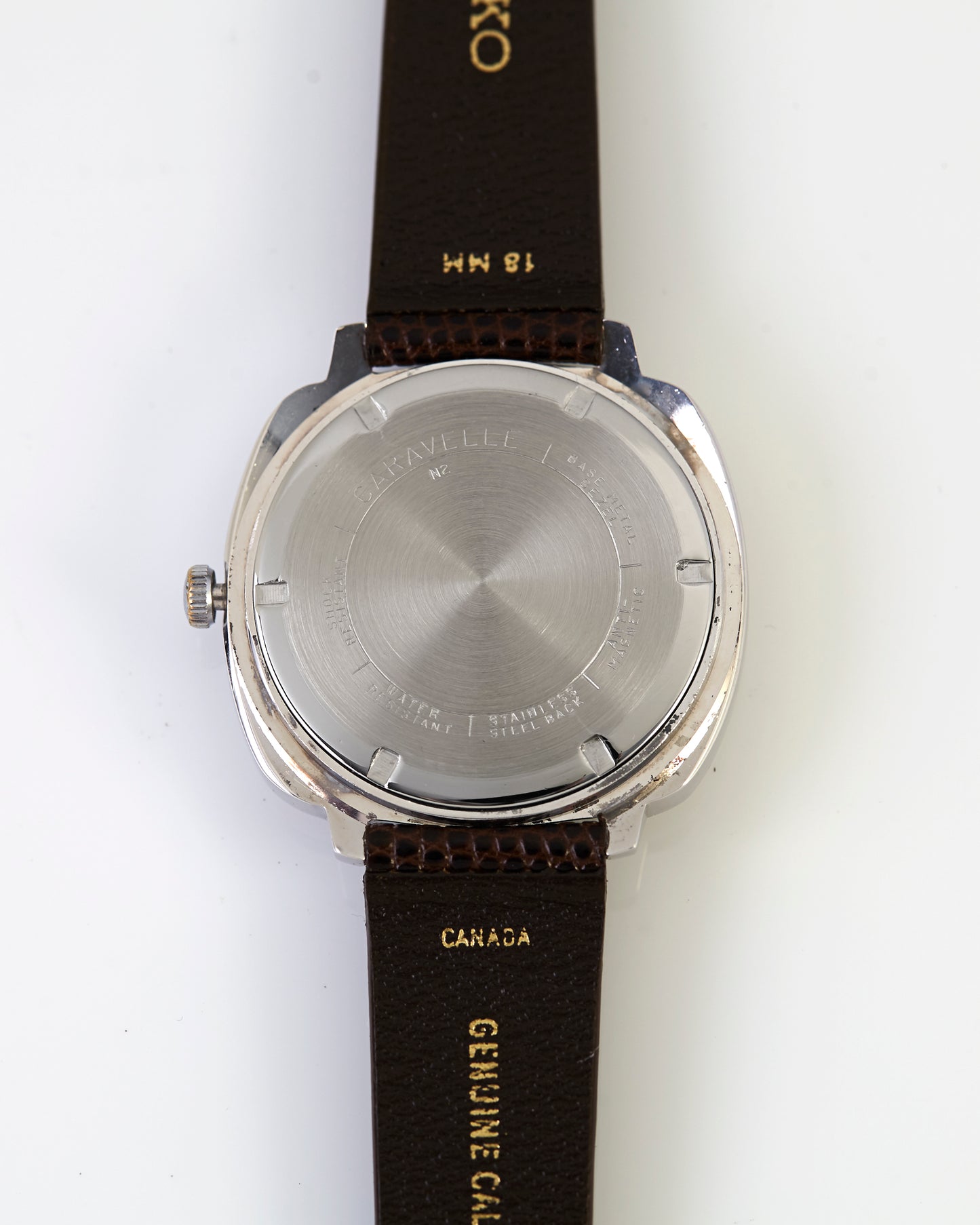 Caravelle TV Dial Day Date Automatic Vintage Wristwatch