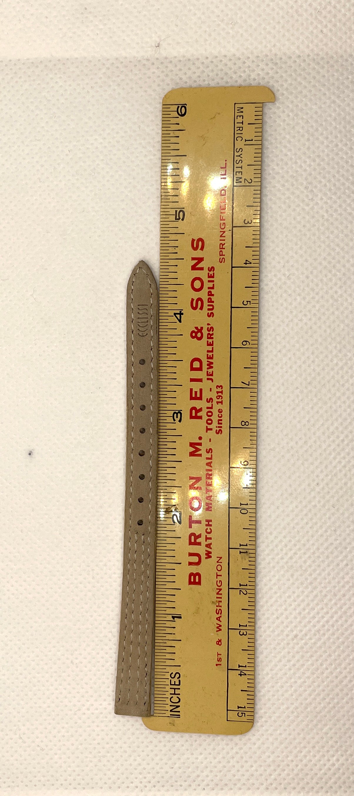 Ecclissi 9mm x 8mm Tan Canvas Fabric Strap Ladies Strap 23495