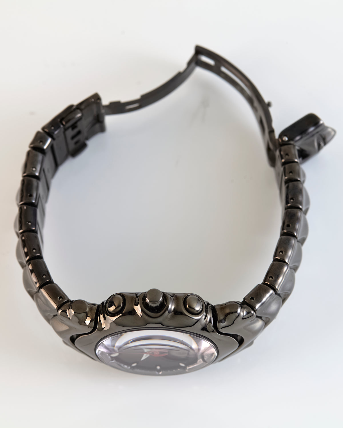 Oakley Judge Stealth Black Chronograph Watch PVD Stainless Steel Swiss Quartz