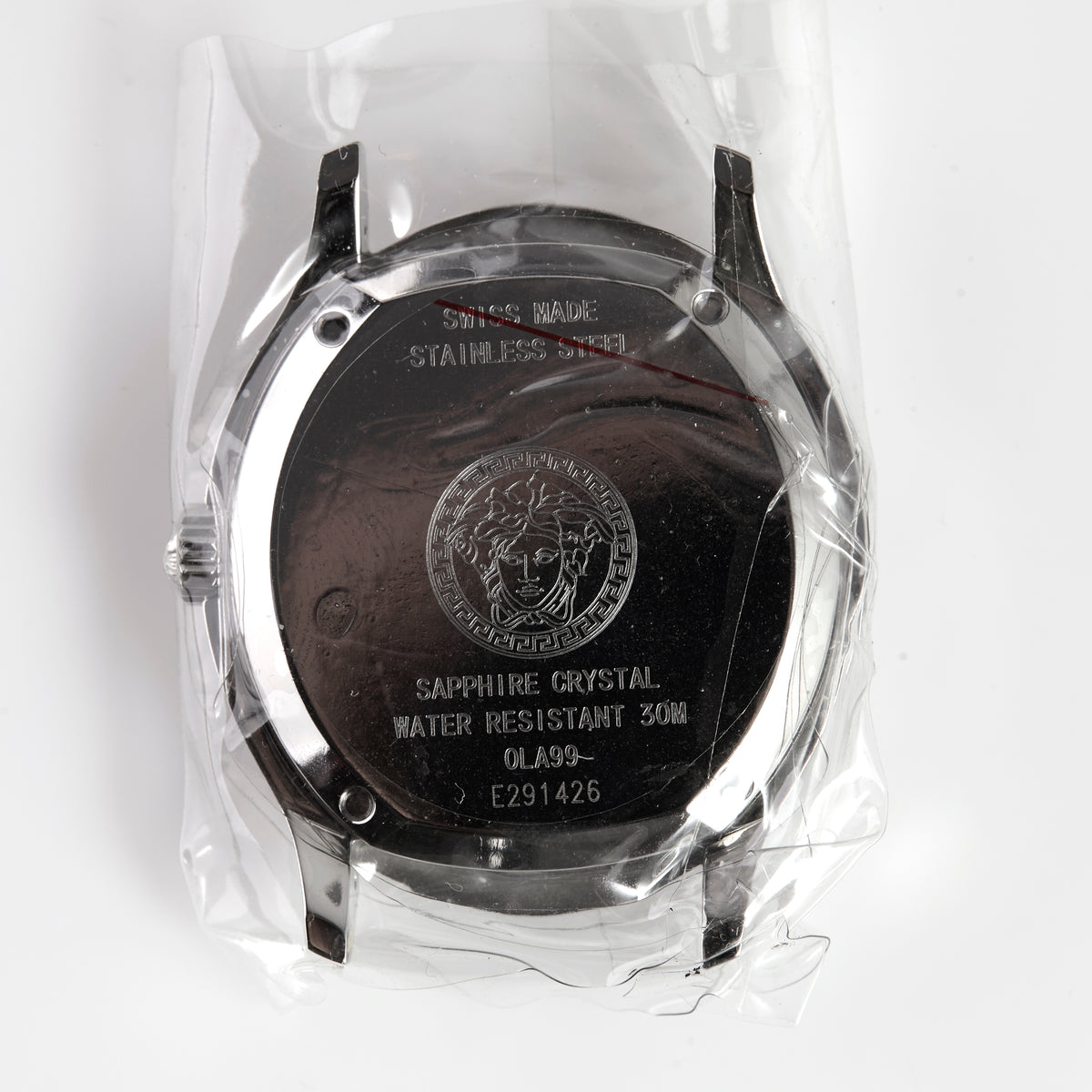 Versace Stainless Steel Watch Case with Crown & Caseback OLA99 E291426 Medusa Logo Swiss Made