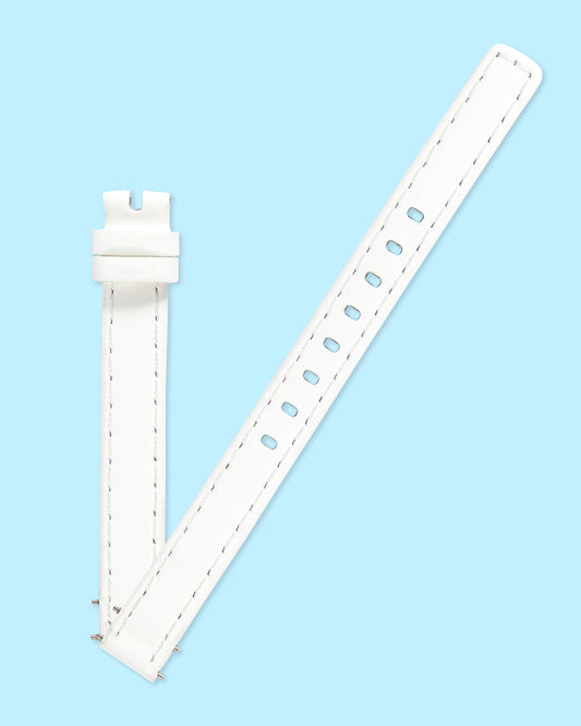 Ecclissi White leather Strap 10mm x 10mm 23295