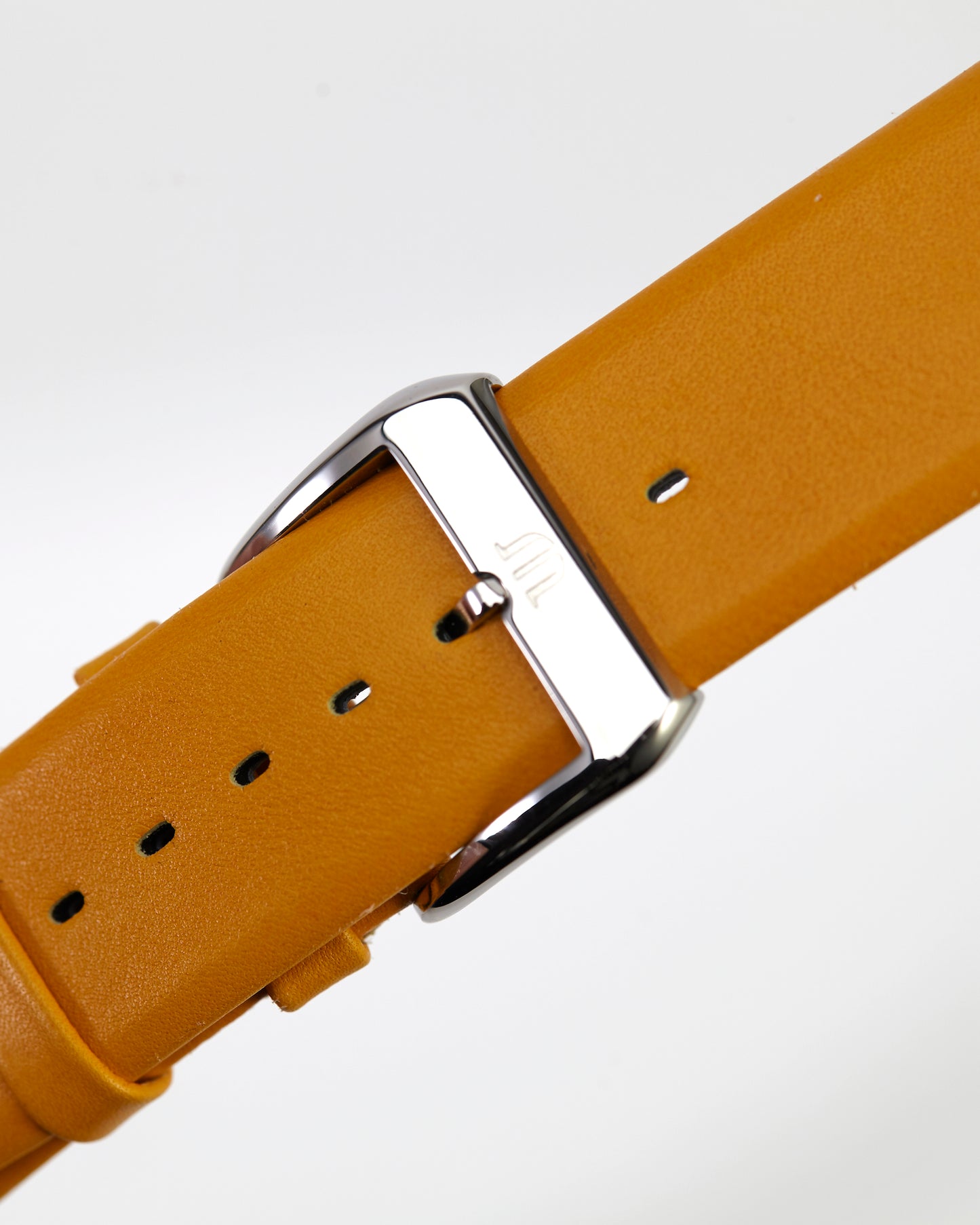 Maurice Lacroix 22mm x 20mm ML760-000002 Caramel Orange Curved End Leather Strap