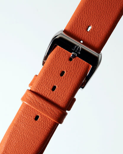 Maurice Lacroix 18mm x 17mm ML760-000007 Caramel Sphere Curved End Leather Strap