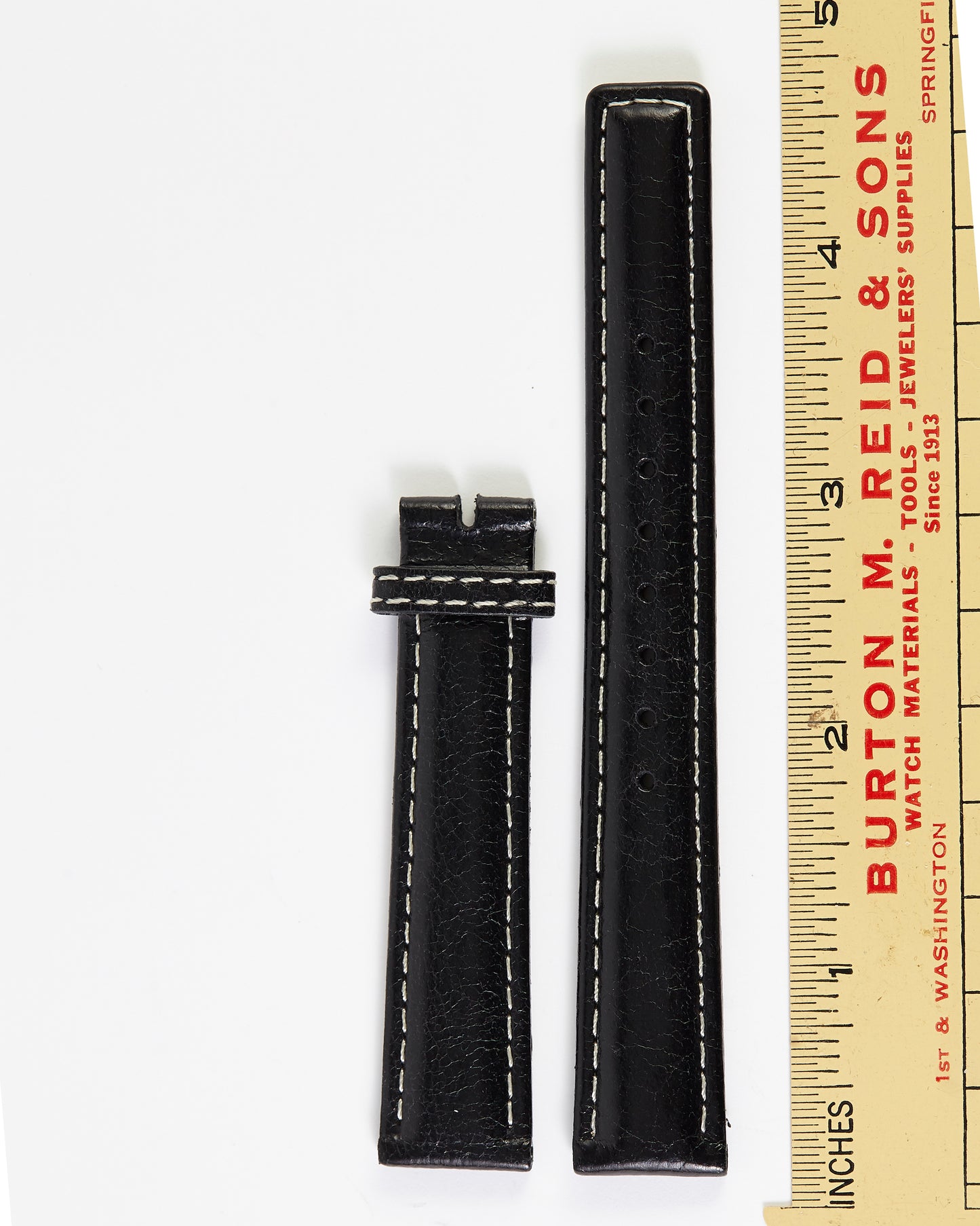 Ecclissi 16mm x 14mm Black Leather Strap 23655