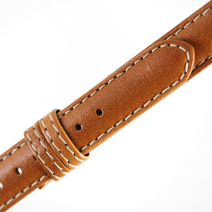 Ecclissi 12mm x 12mm Tan Leather Ladies Strap 23680