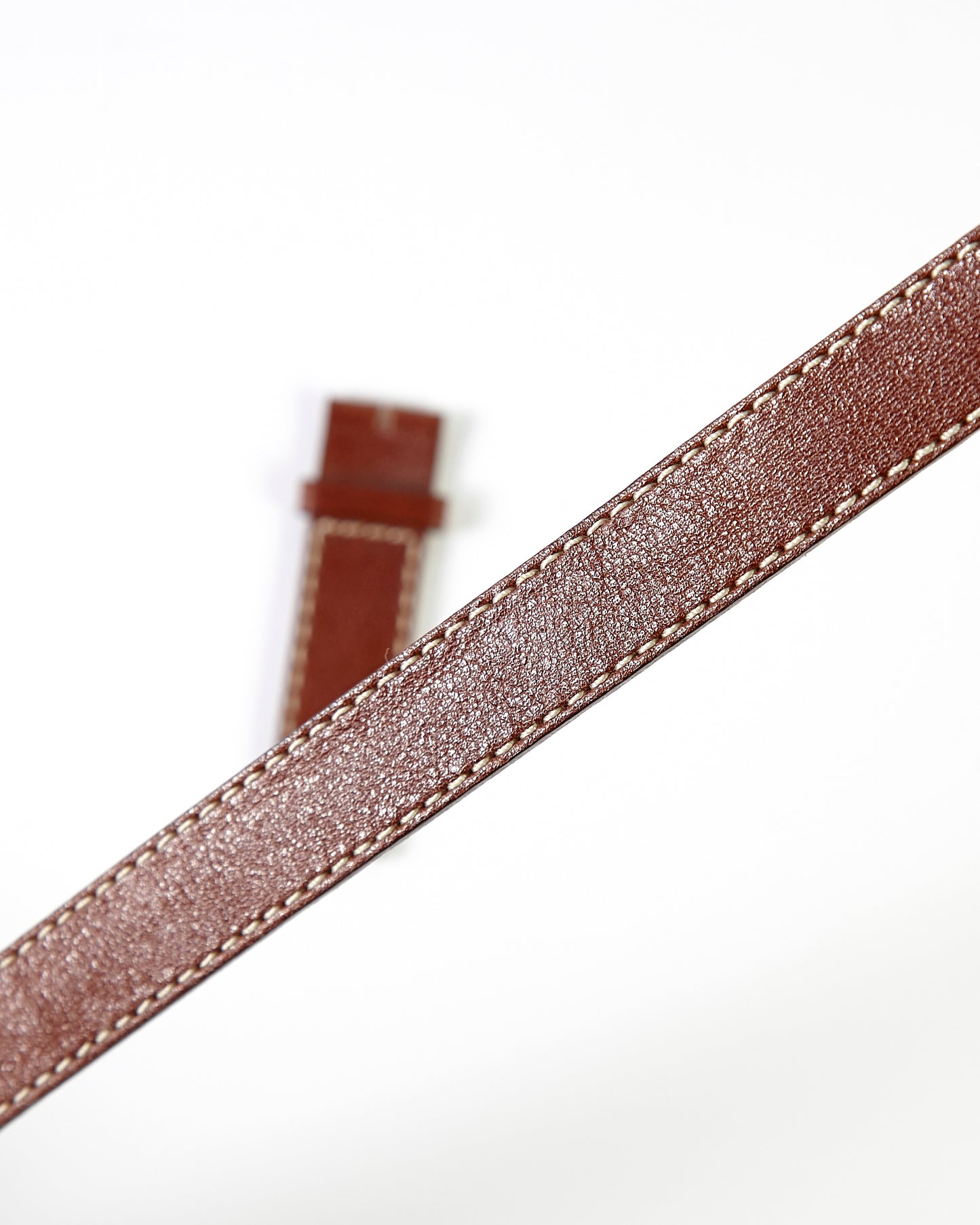 Ecclissi 16mm x 16mm Brown Leather Ladies Double-Wrap Strap 22190 80115