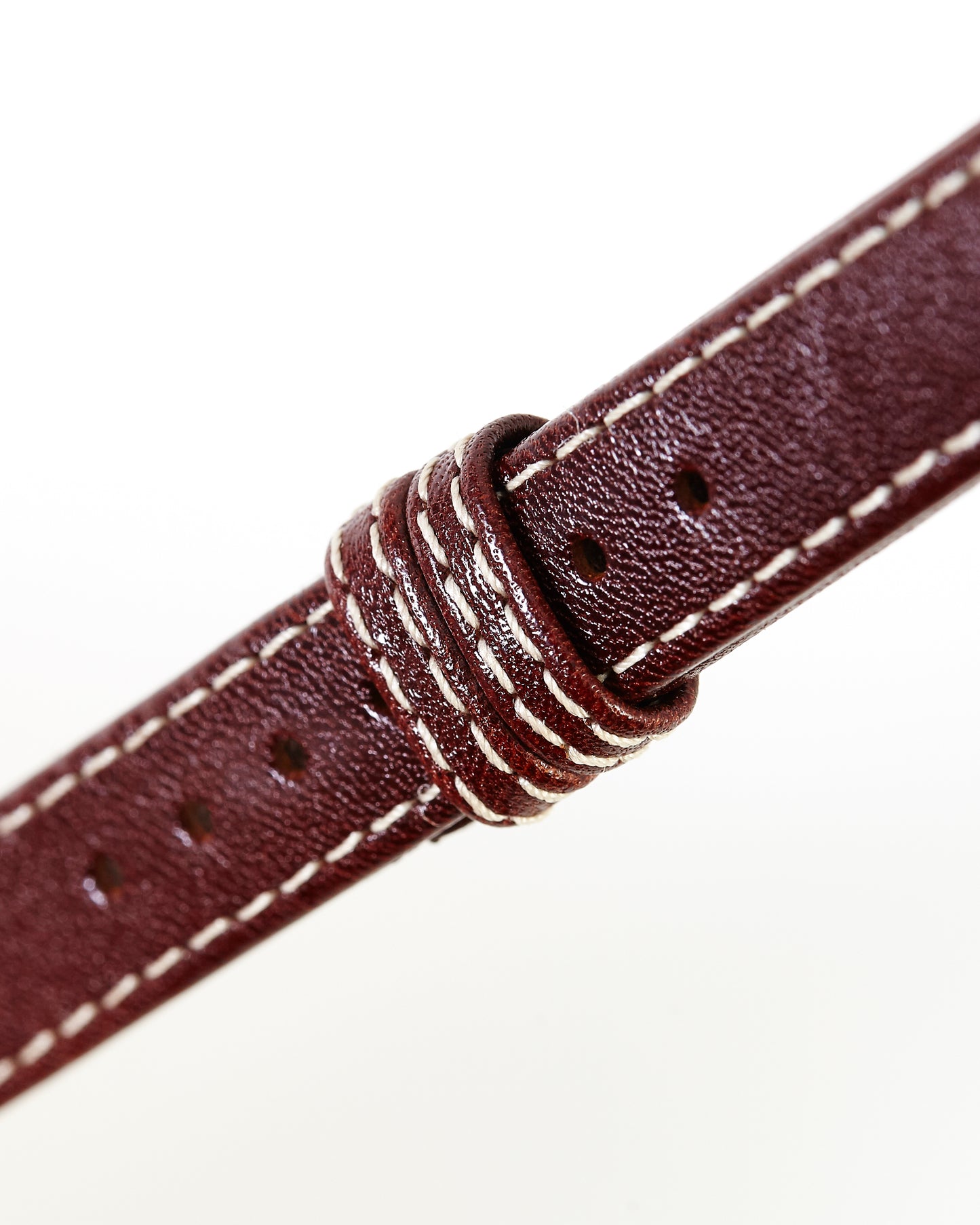 Ecclissi 12mm x 12mm Brown Leather Ladies Strap 22645