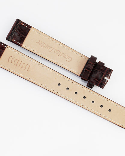 Ecclissi 15mm x 13mm Brown Leather Strap 80193 80195