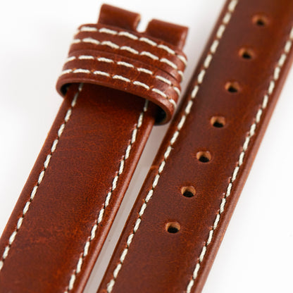 Ecclissi 12mm x 12mm Brown Leather Ladies Strap 23680