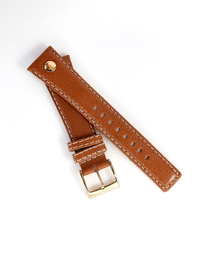 Ecclissi 20mm x 16mm Brown Leather Strap original Buckle 80250