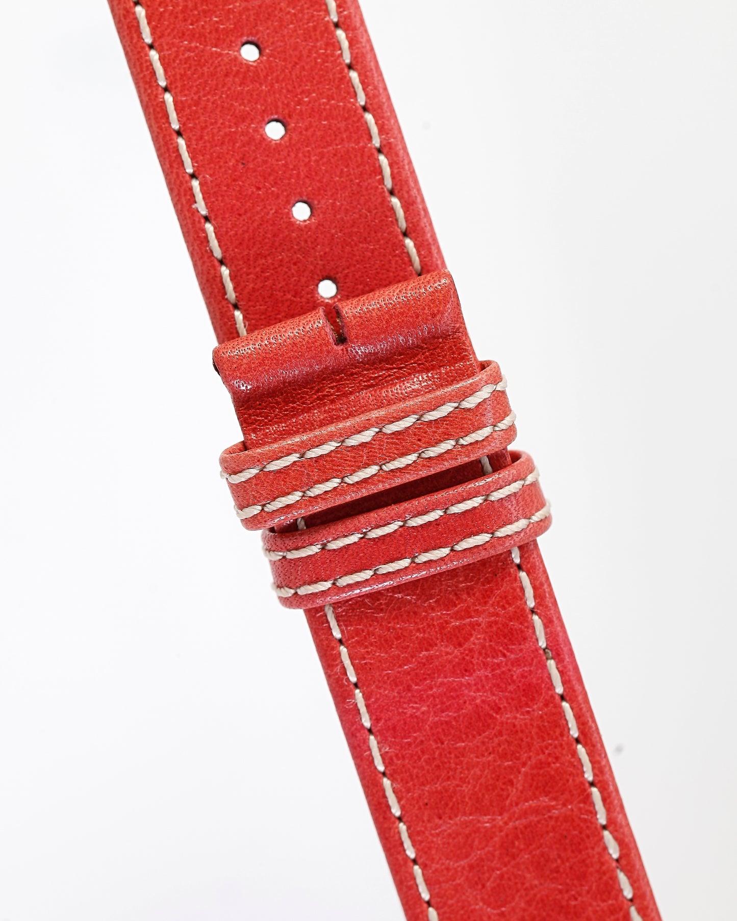 Ecclissi 21620 Red Leather Strap 20mm x 20mm