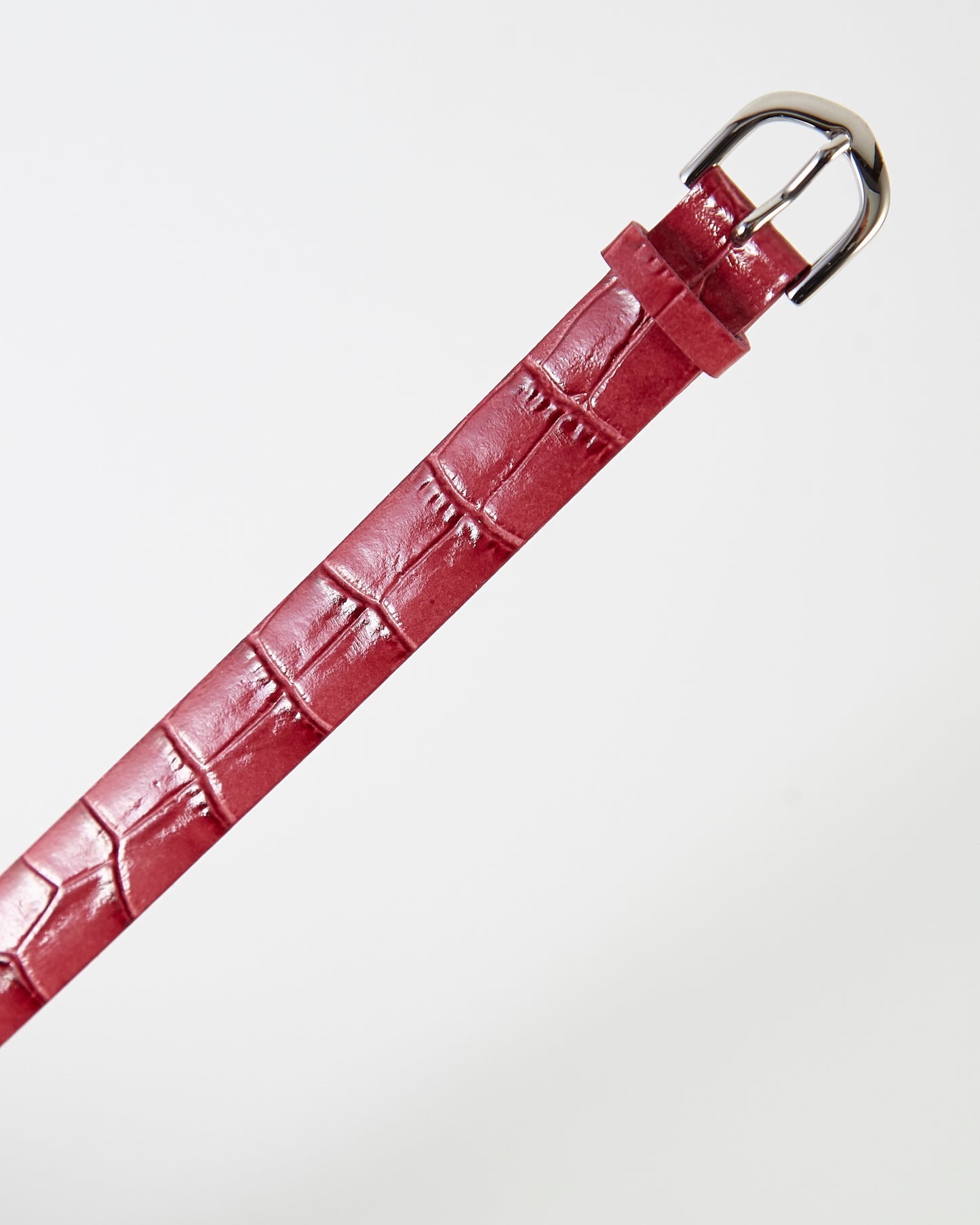 Ecclissi 13mm Pink Alligator Grain Leather Ladies One-Piece Strap 22685