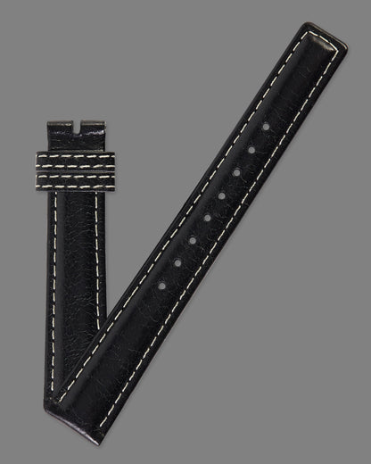 Ecclissi 16mm x 14mm Black Leather Strap 23655