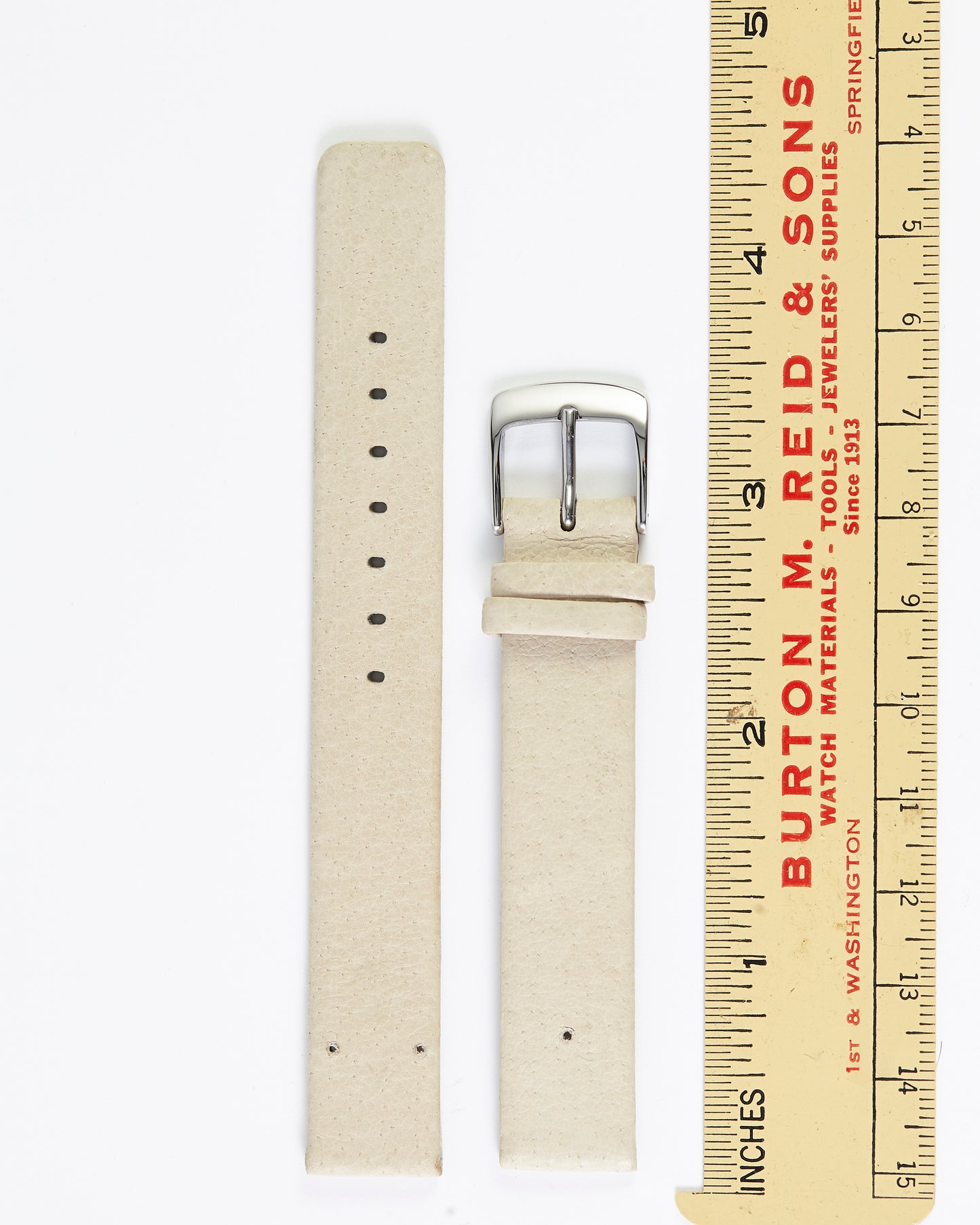 Ecclissi 14mm x 14mm Cream Leather Strap original Buckle 22680 22681 22682