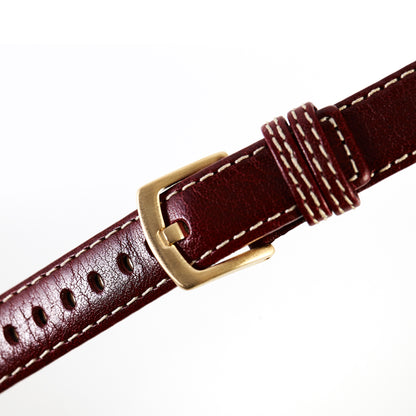 Ecclissi 14mm x14mm Burgandy Leather Strap original Buckle 80240 80245 80246