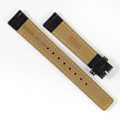 Ecclissi 16mm x 14mm Black Leather Strap 23655