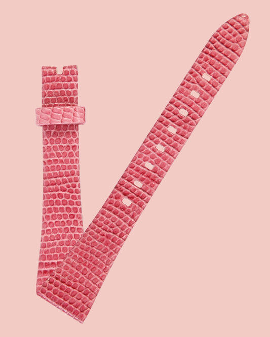 Ecclissi 23230 Pink Lizard Grain Leather Strap 18mm x 12mm