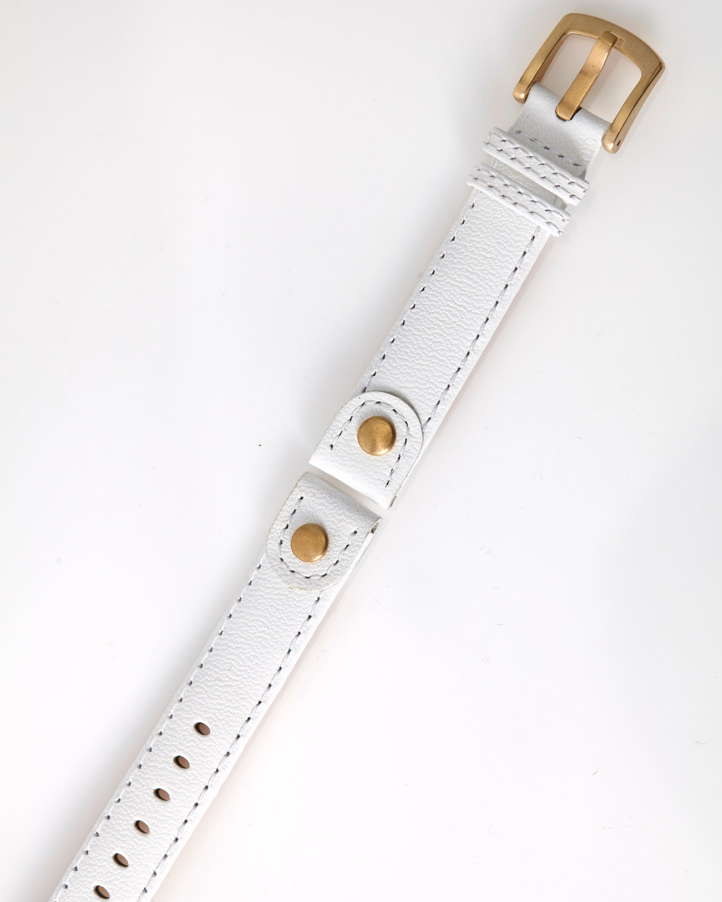 Ecclissi 14mm x14mm White Leather Strap with original Buckle 80240 80245 80246