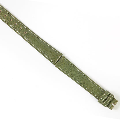Ecclissi  14mm x 12mm Green Leather Strap 23520