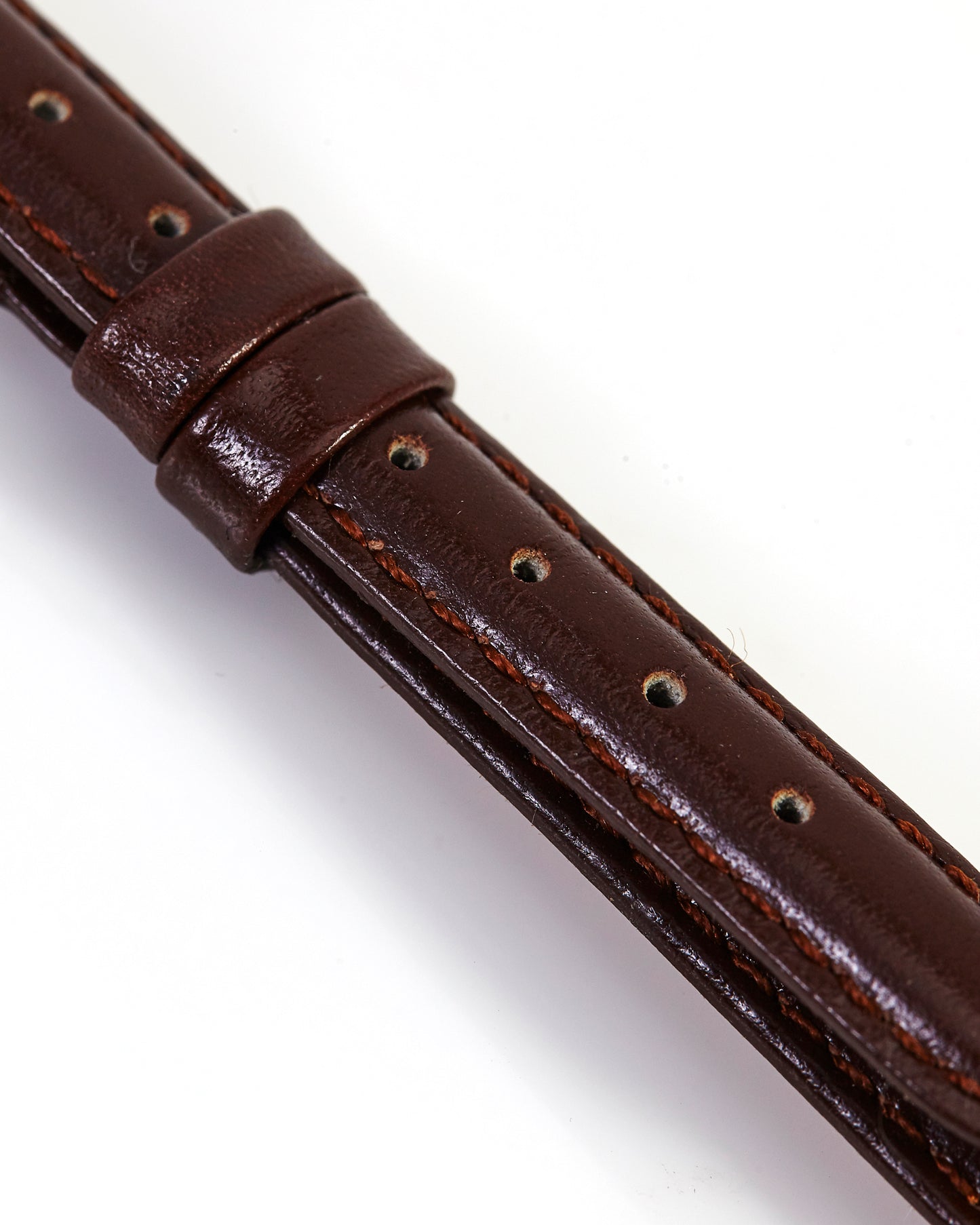 Ecclissi 12mm x 10mm Chocolate Brown Leather Ladies Strap 2070 21170
