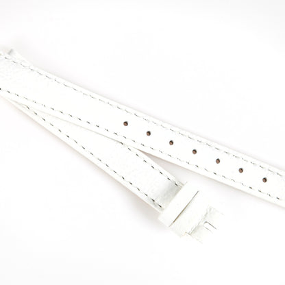 Ecclissi 12mm x 10mm White Leather Strap 23820