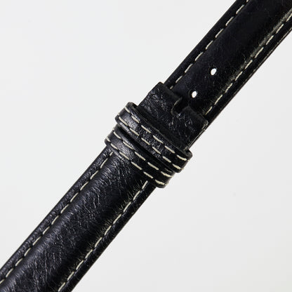 Ecclissi 16mm x 14mm Black Leather Strap 23655