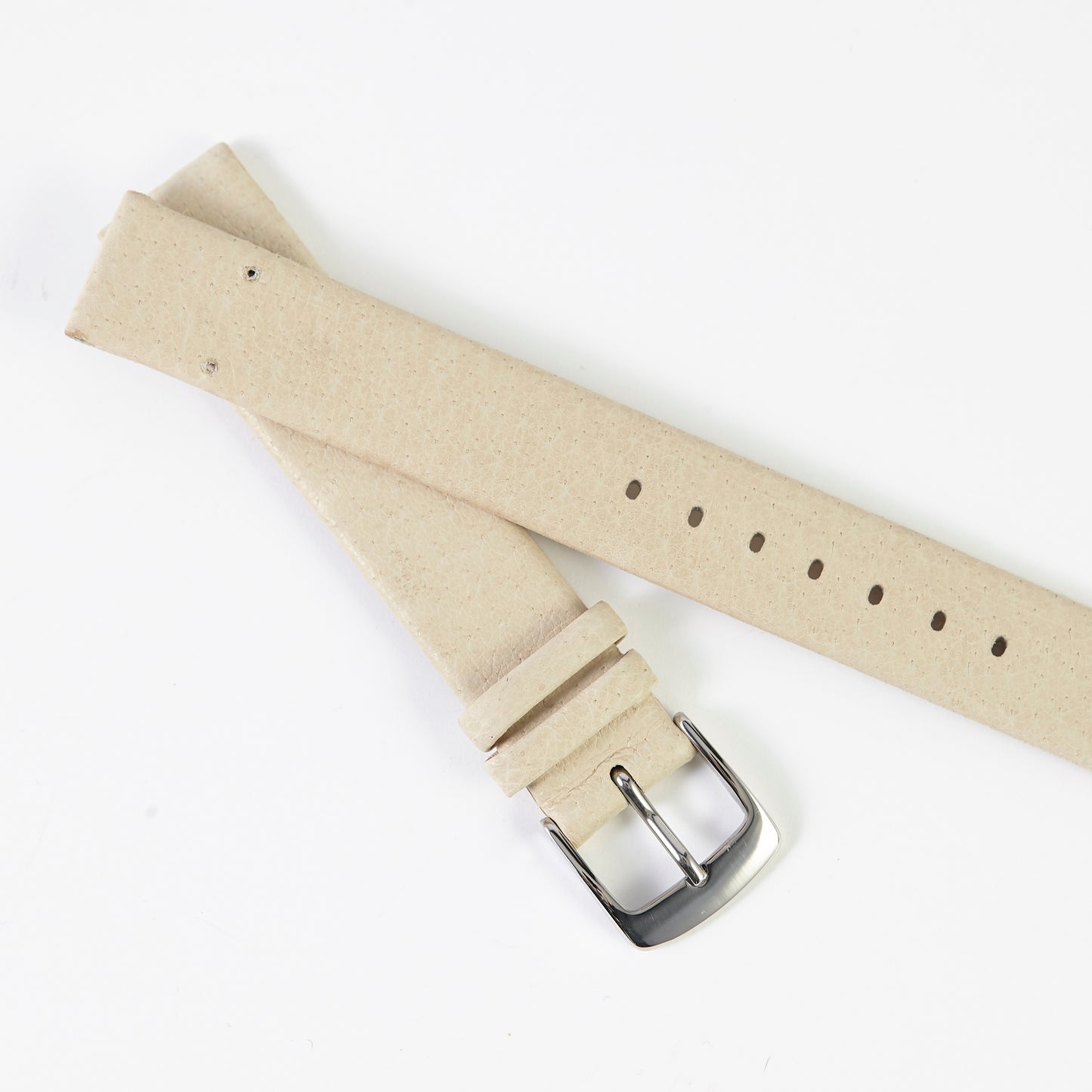 Ecclissi 14mm x 14mm Cream Leather Strap original Buckle 22680 22681 22682