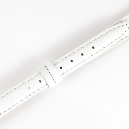 Ecclissi 12mm x 10mm White Leather Strap 23820