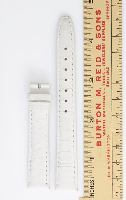 Ecclissi 14mm x 12mm White Leather Strap 22575
