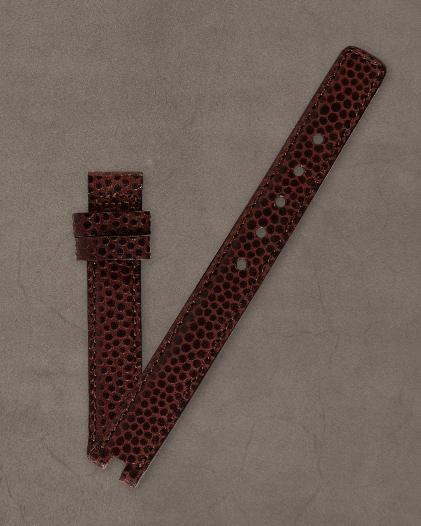 Ecclissi 12mm x 12mm Brown Calfskin Strap with notch 2040