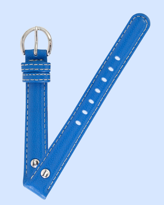 Ecclissi 14mm x12mm Blue Leather Strap original Buckle 23380