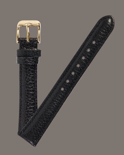 Pandora SW1209 Black Leather Strap with Gold Buckle 16xmm x 14xmm