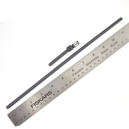 Pandora SW1157 Double Wrap Notched Gray Leather Strap with Steel Buckle 4mm x 6mm