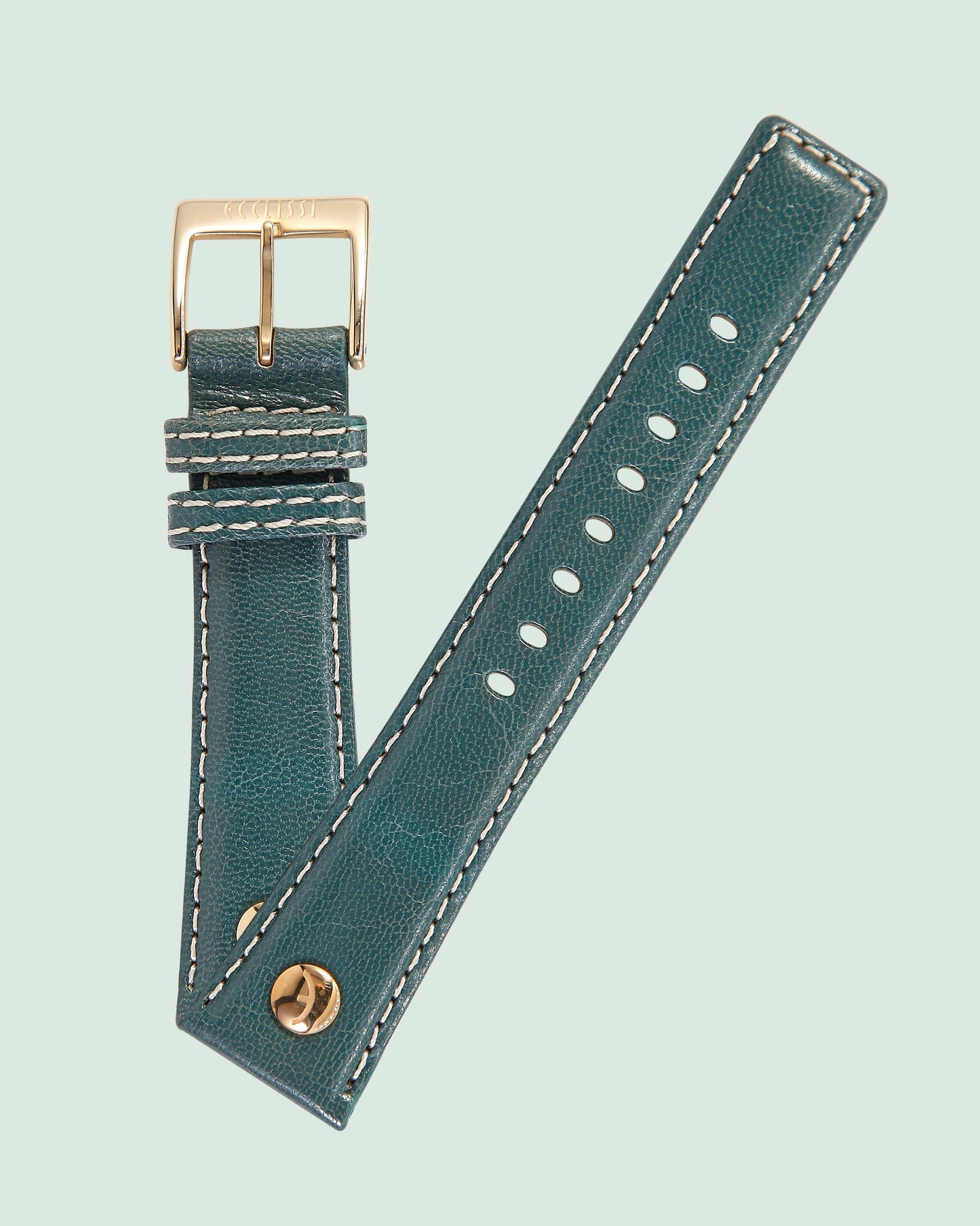 Ecclissi 80250 Olive Leather Strap 20mm x 16mm