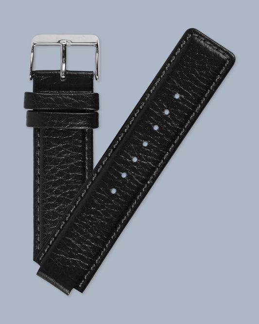 Pandora SW1171 Genuine Black Leather Strap with Buckle Notched 14mm x 22mm