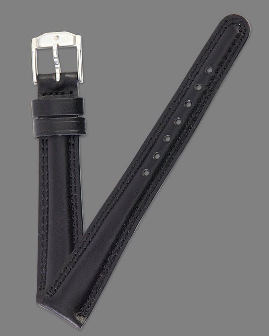 Movado Museum Black Leather Strap 15mm x 12mm